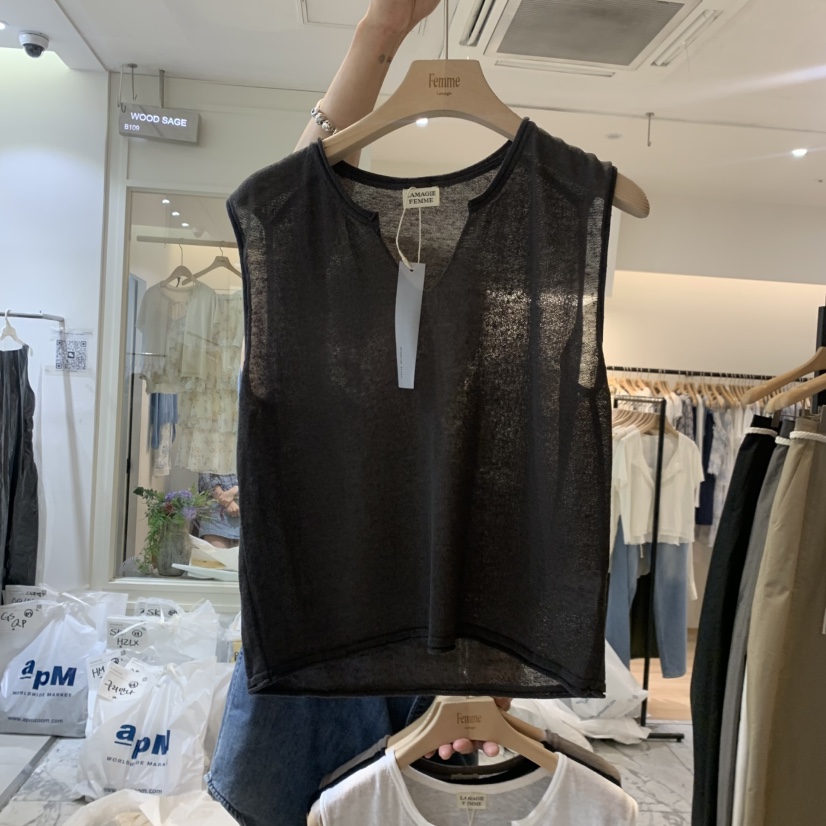 LA MAGIE FEMME韓國直郵實拍女士新品推薦時尚吊帶背心Lamagie Femme吊帶/背心圖色4