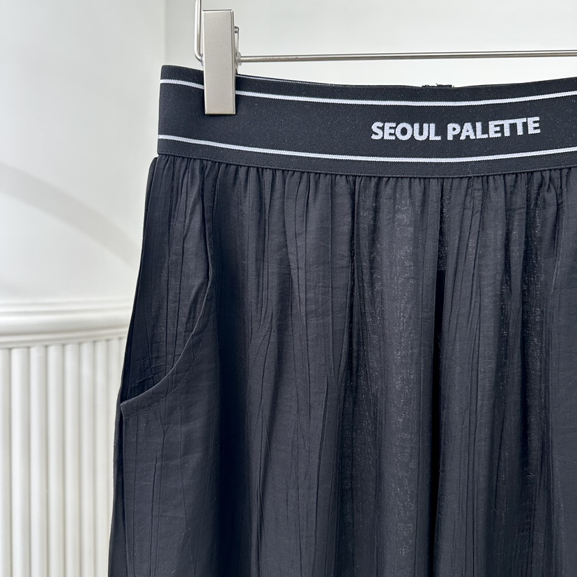 PALETTE-Q韓國東大門直郵女裝新品推薦休閑褲闊腿褲雪紡PALETTE-Q休閑褲