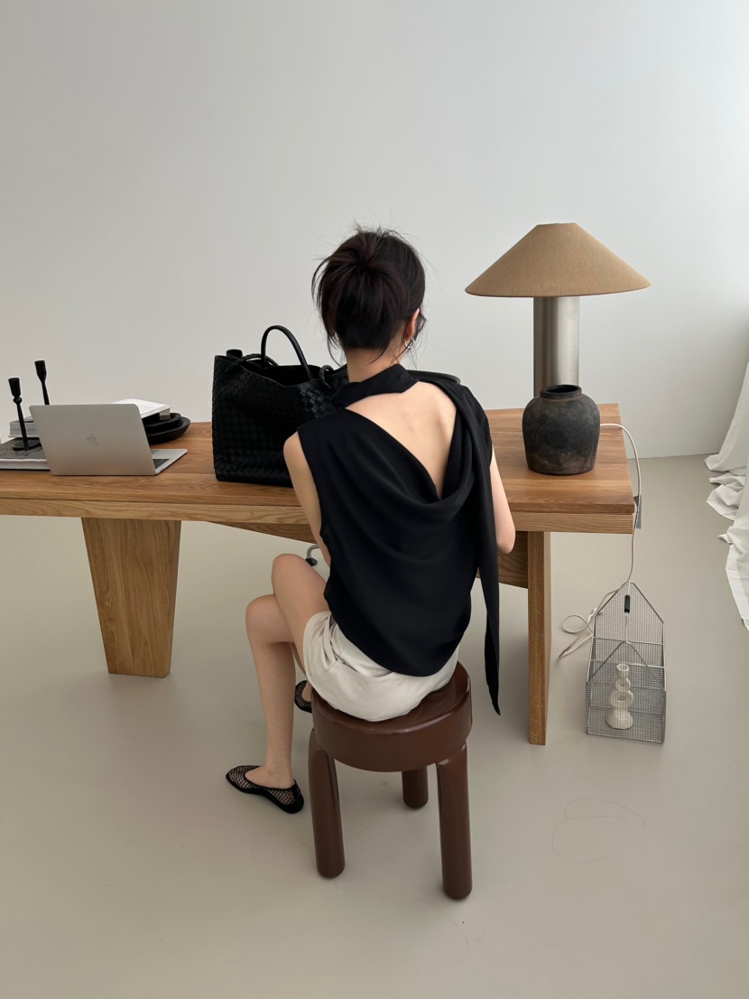 ME MO韓國直郵女裝新款時尚26夏季熱賣職業吊帶背心系帶ME MO吊帶/背心