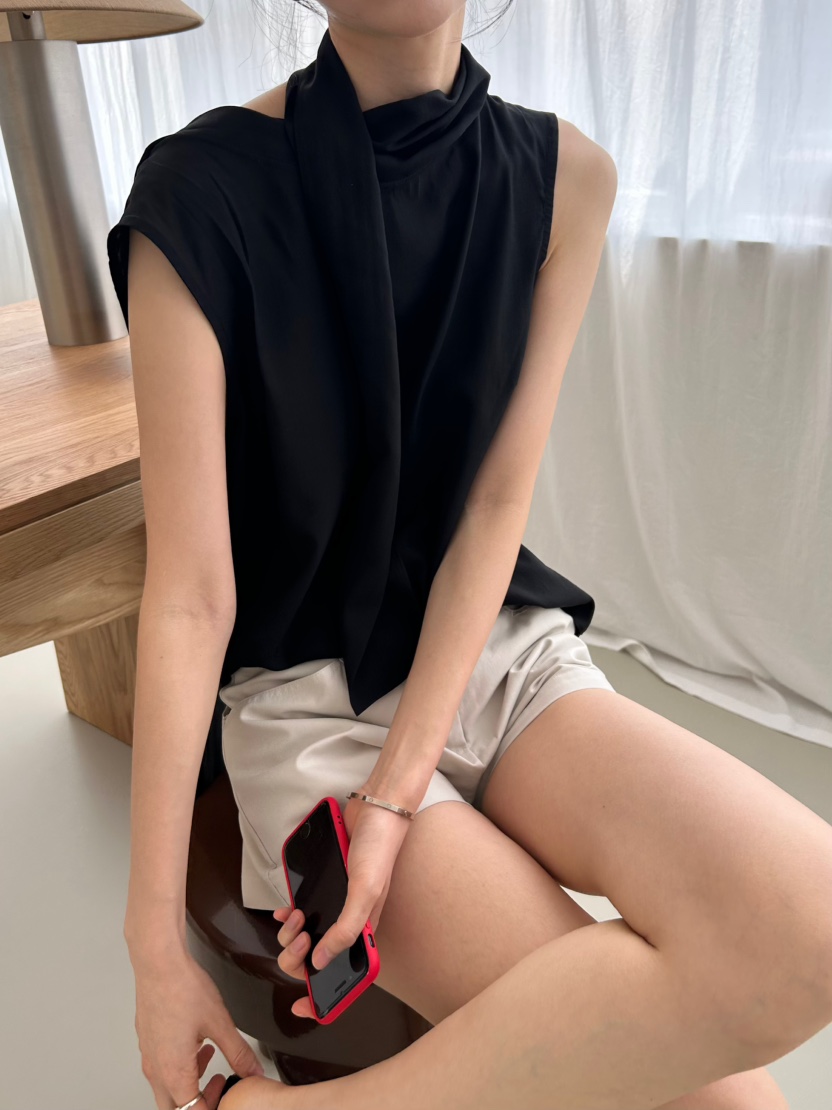 ME MO韓國直郵女裝新款時尚26夏季熱賣職業吊帶背心系帶ME MO吊帶/背心圖色2