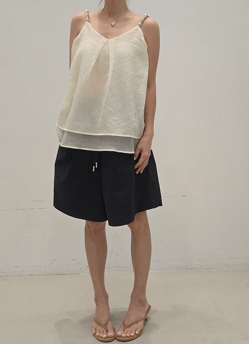 NEOUL韓國直郵實拍女士新品職業26春夏人氣26夏季吊帶背心NEOUL/ahin雙領標簽吊帶/背心