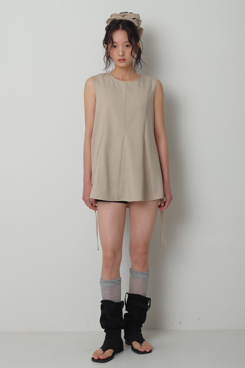 GENTLE B/LOVENTINA韓國代購女士新品推薦吊帶背心褶皺GENTLE B/LOVENTINA吊帶/背心