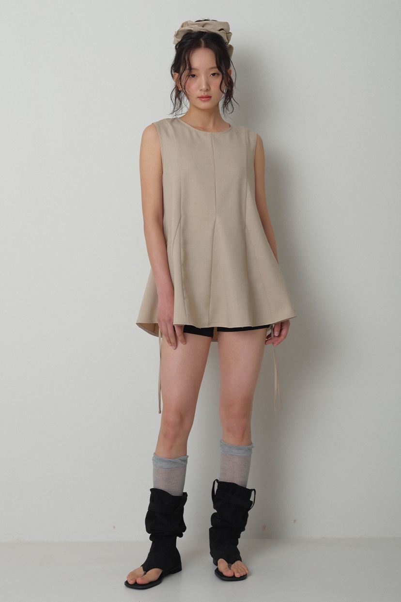 GENTLE B/LOVENTINA韓國代購女士新品推薦吊帶背心褶皺GENTLE B/LOVENTINA吊帶/背心