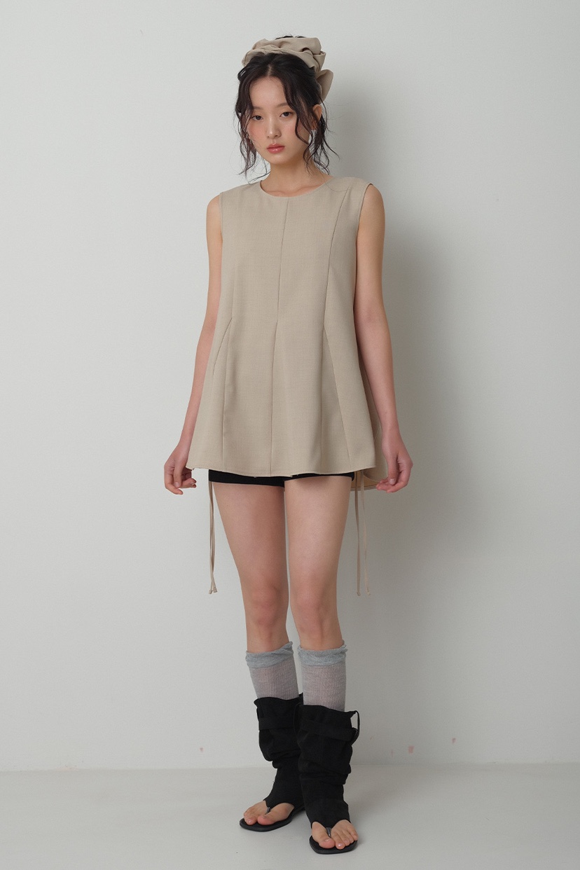 GENTLE B/LOVENTINA韓國代購女士新品推薦吊帶背心褶皺GENTLE B/LOVENTINA吊帶/背心圖色2