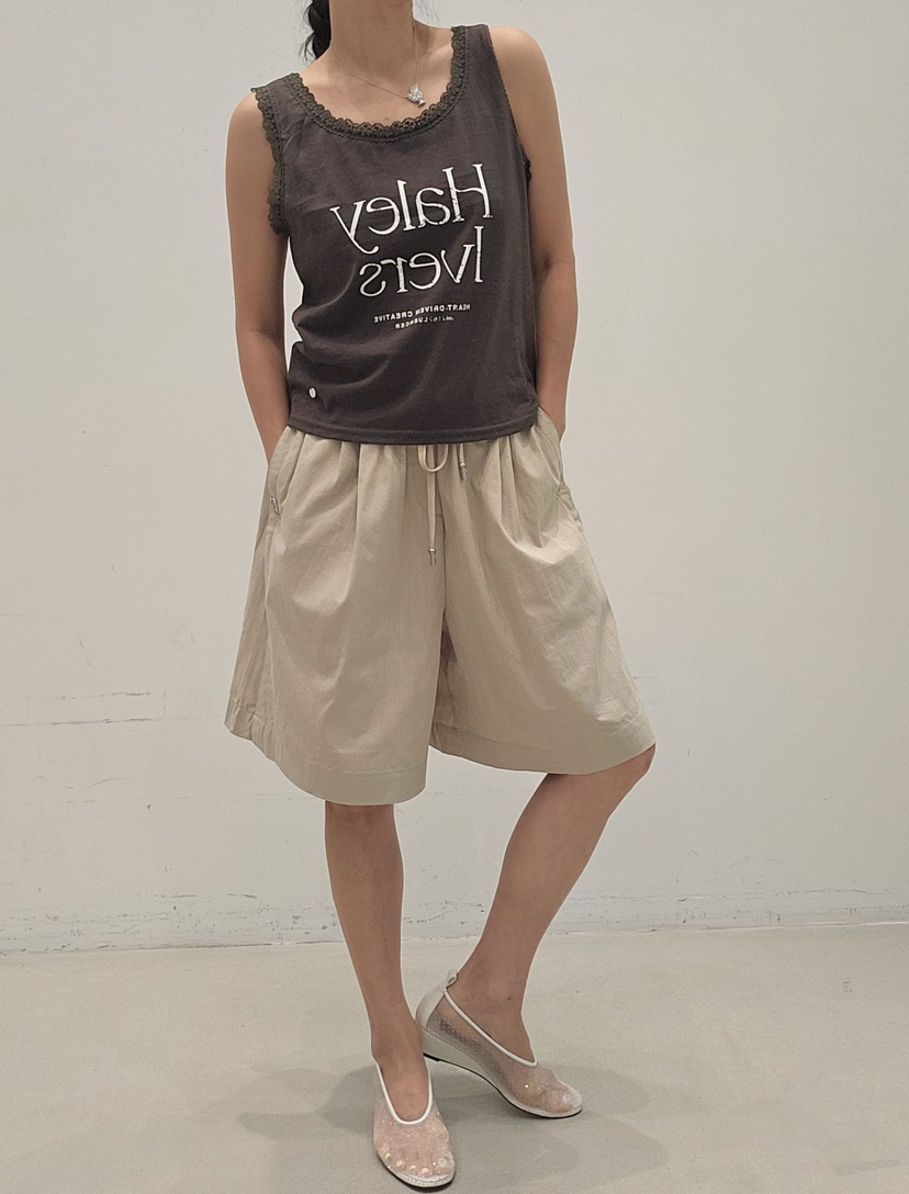 NEOUL韓國東大門直郵女裝新品人氣熱賣時尚26春夏推薦短褲NEOUL/ahin雙領標簽短褲