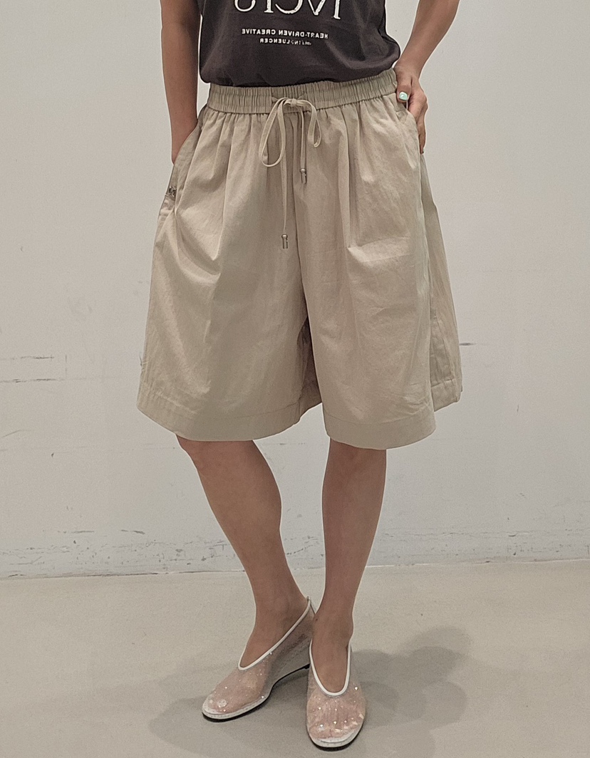 NEOUL韓國東大門直郵女裝新品人氣熱賣時尚26春夏推薦短褲NEOUL/ahin雙領標簽短褲圖色1
