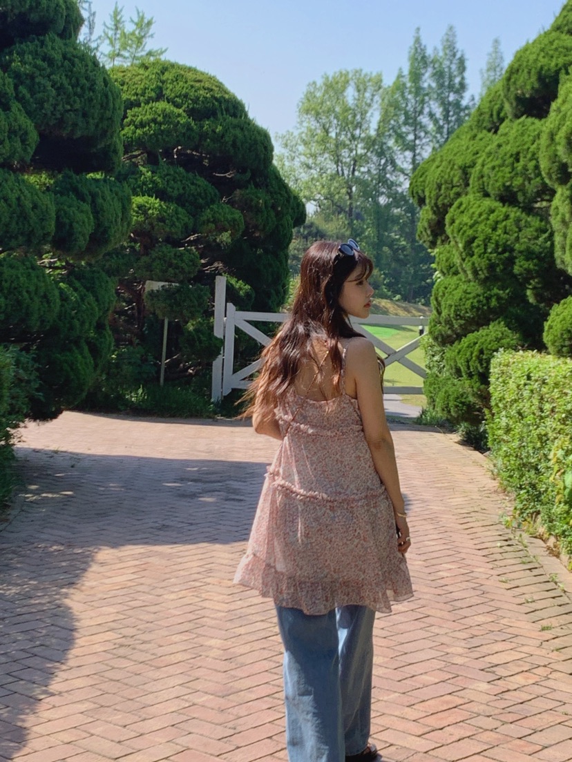 LA CREME韓國直郵女裝新品熱賣職業人氣時尚26夏季連衣裙雪紡LA CREME連衣裙
