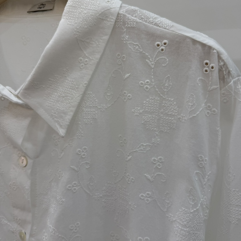 THE EYL韓國直郵女士新品26夏季熱賣推薦襯衫蕾絲衫刺繡THE EYL襯衫/蕾絲衫