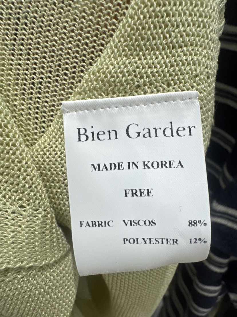 BIEN GARDER韓國代購女士新品26春夏休閑人氣推薦針織衫BIEN GARDER針織衫