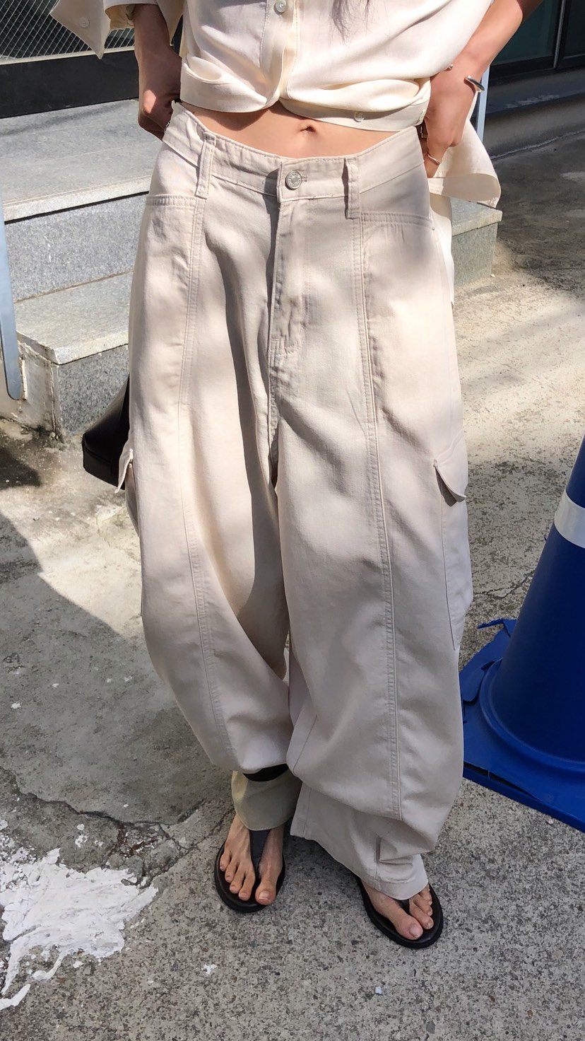 OVER RICH韓國直郵女裝新品職業26春夏時尚26夏季休閑褲棉OVER RICH休閑褲