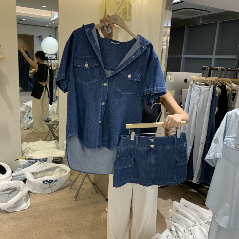 W AND J東大門實拍韓國女士新品26夏季時尚休閑套裝套裝W AND J套裝圖色2