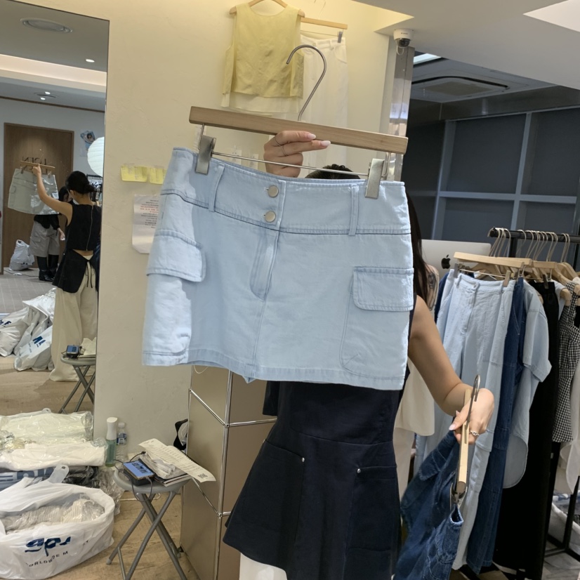 W AND J東大門實拍韓國女裝新品26夏季休閑推薦時尚裙褲W AND J裙褲圖色2