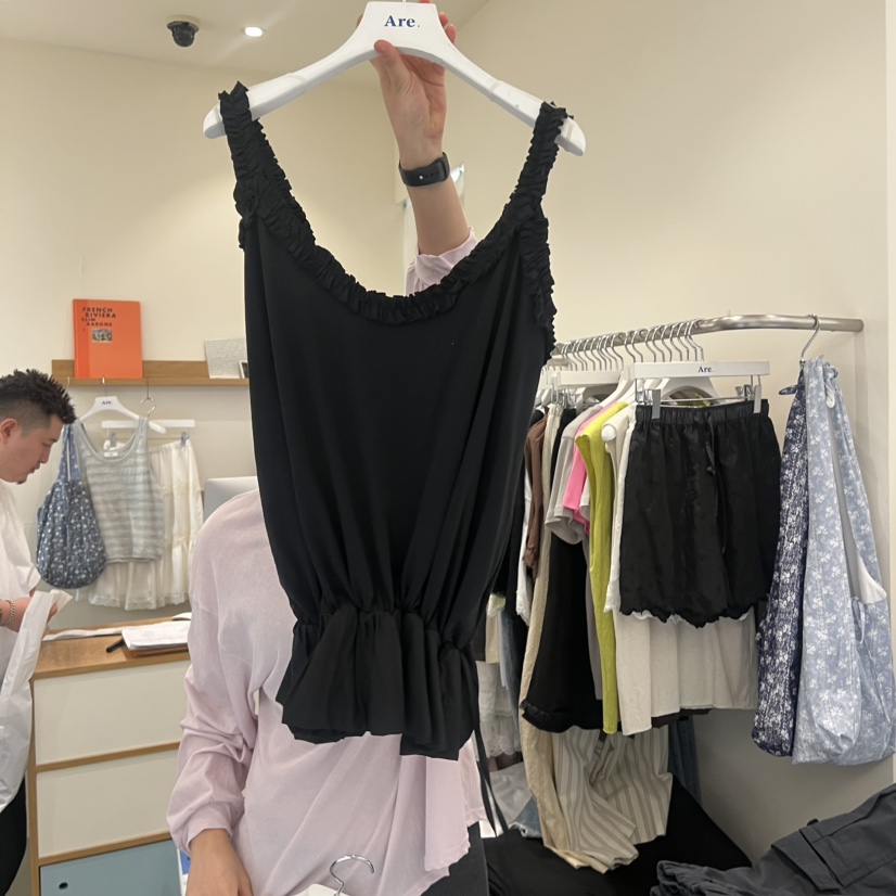 ARE韓國直郵實拍女士新品推薦人氣休閑時尚26春夏吊帶背心ARE YOU/ARE吊帶/背心圖色2