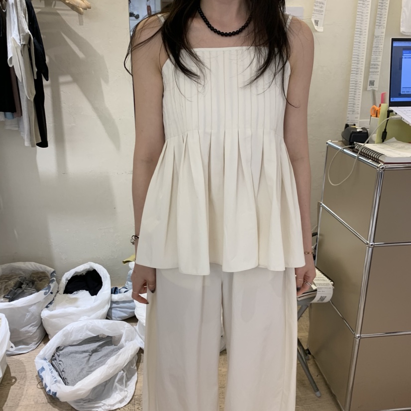 W AND J韓國代購女士新品推薦26夏季熱賣休閑人氣吊帶背心W AND J吊帶/背心圖色2