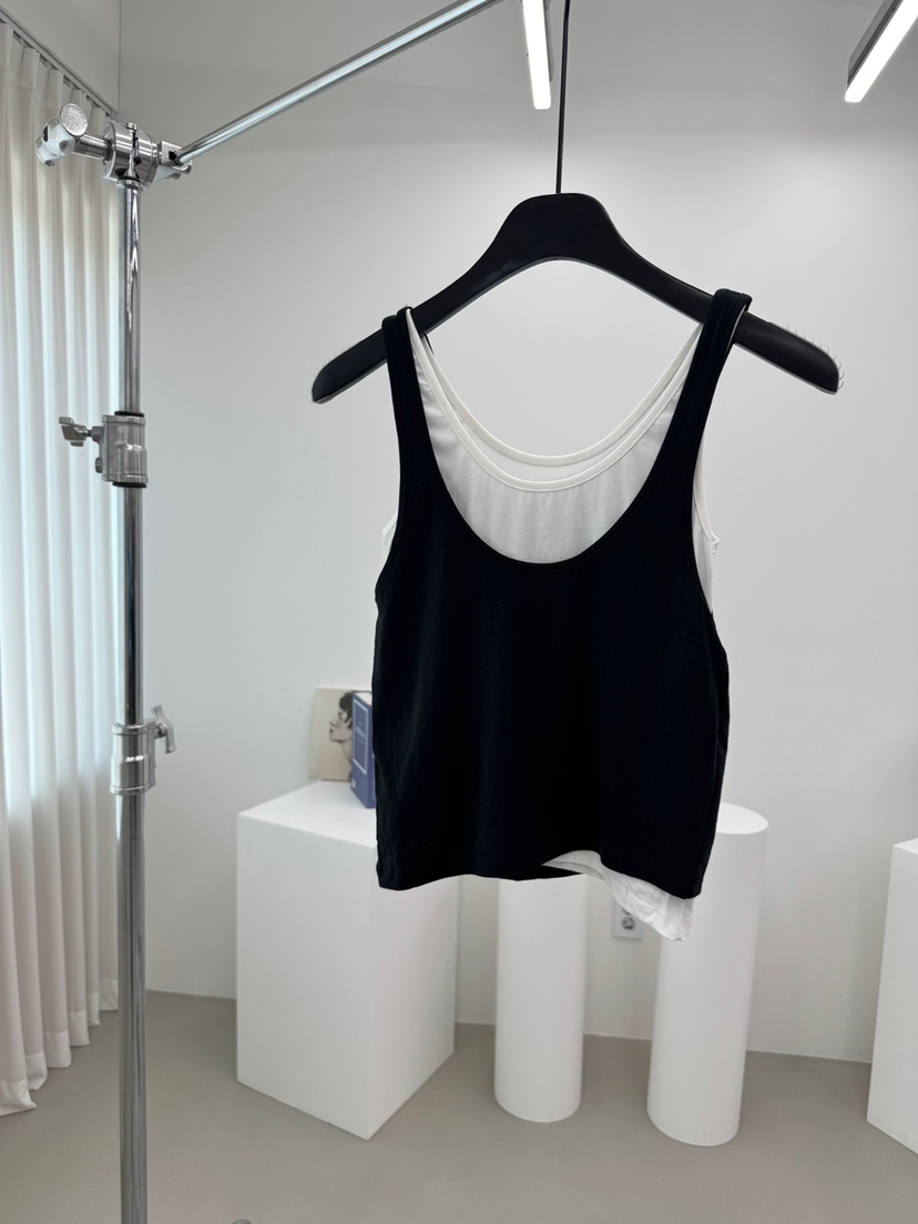RED-A韓國代購女裝新品26夏季時尚休閑吊帶背心假兩件無袖RED-A吊帶/背心圖色4