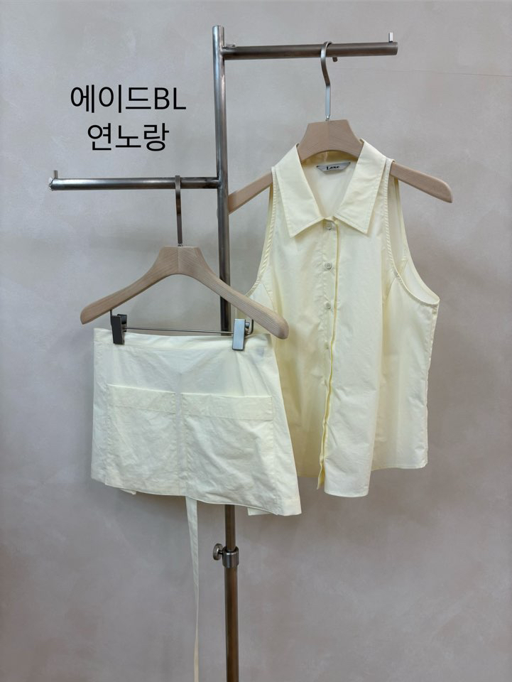 LAKE-A/KONI韓國東大門直郵女裝新款26夏季26春夏推薦套裝Lake Side/KONI套裝圖色2黃色