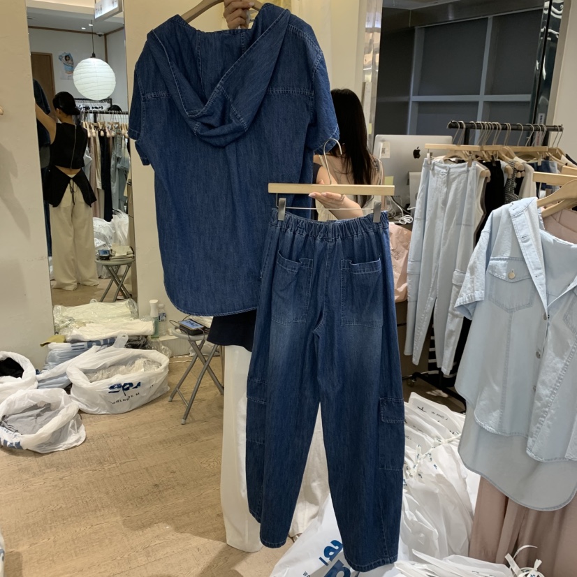 W AND J韓國東大門代購女裝新品26夏季時尚26春夏套裝套裝W AND J套裝