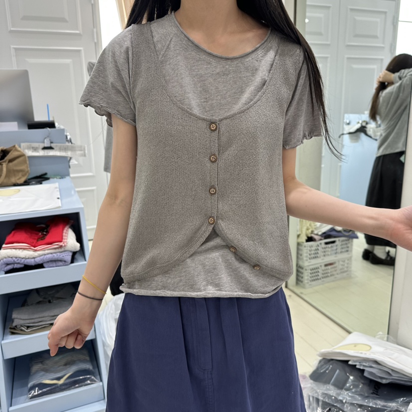 OURMOMENT韓國代購女裝新品時尚26春夏休閑吊帶背心不含內搭OURMOMENT吊帶/背心圖色3