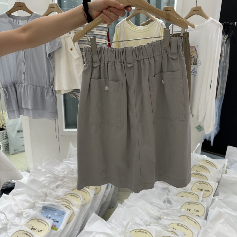 OURMOMENT韓國東大門直郵女裝新品職業推薦時尚半身裙中短裙OURMOMENT半身裙/中短裙