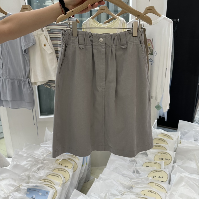 OURMOMENT韓國東大門直郵女裝新品職業推薦時尚半身裙中短裙OURMOMENT半身裙/中短裙圖色3