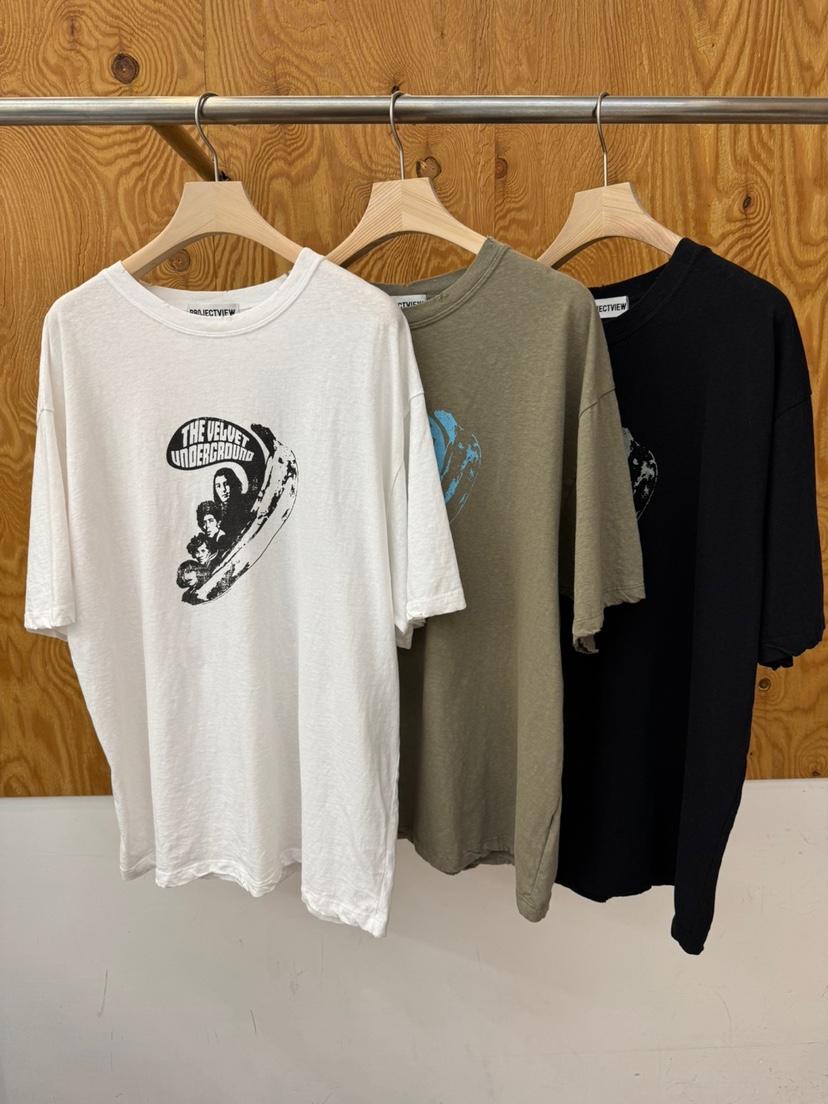 PROJECTVIEW東大門實拍韓國女裝新品26夏季T恤天鵝絨復古PROJECTVIEWT恤