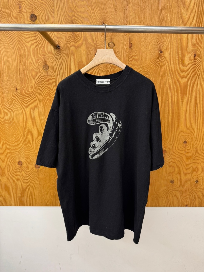 PROJECTVIEW東大門實拍韓國女裝新品26夏季T恤天鵝絨復古PROJECTVIEWT恤圖色2