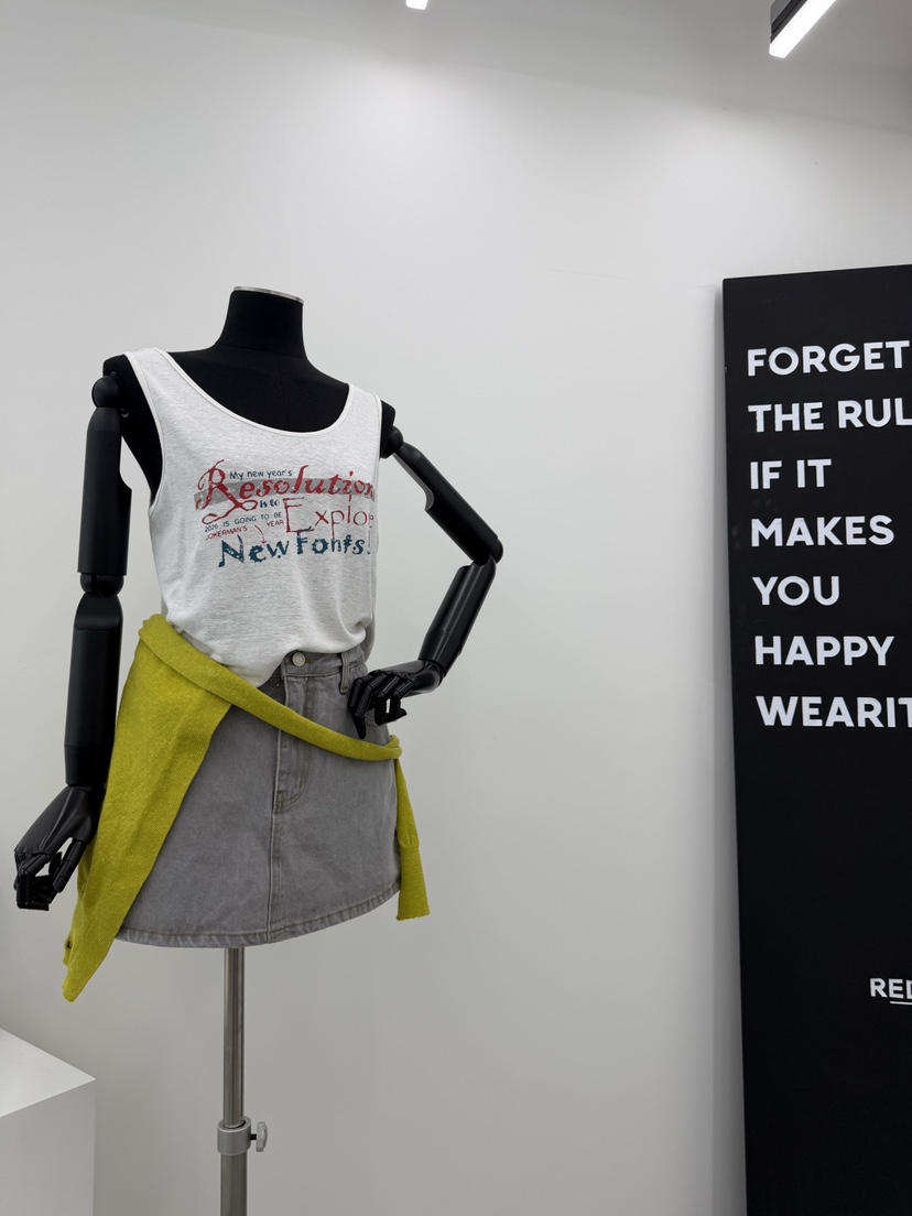 RED-A韓國直郵女士新品人氣職業休閑時尚吊帶背心亞麻無袖RED-A吊帶/背心