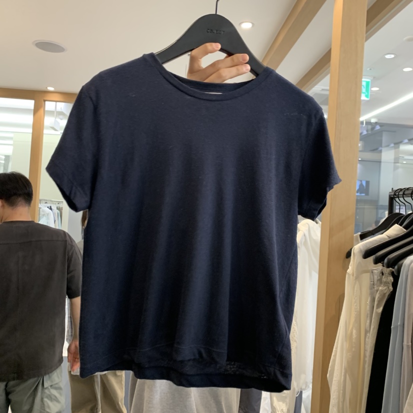 OBJECT韓國直郵女士新款推薦熱賣時尚職業26夏季T恤短款亞麻OBJECTT恤圖色4