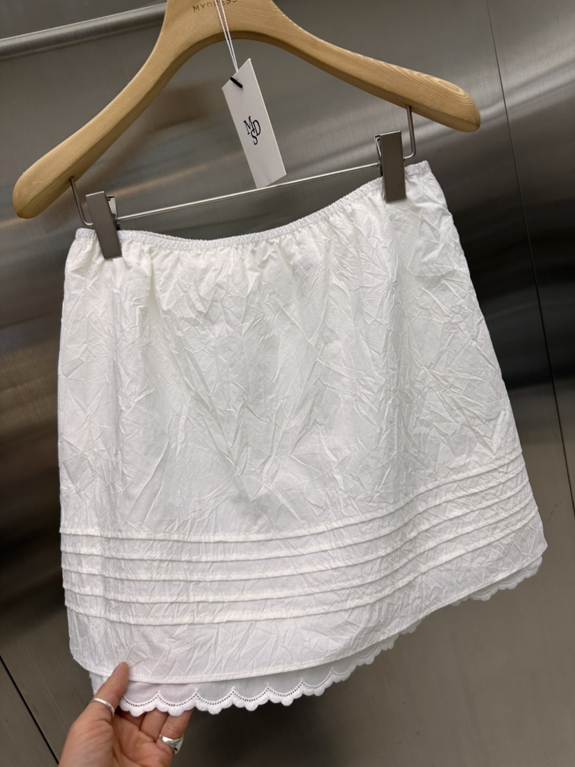 MYDRESS韓國東大門直郵女裝新款推薦26夏季時尚26春夏短裙褶裥MYDRESS短裙