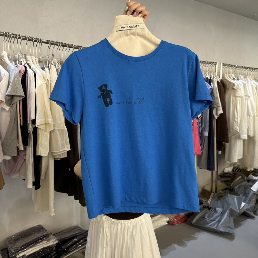 DOUBLE STANDARD/LE SMOKING/MAISONSTAFF韓國東大門直郵女裝新款26春夏T恤MAISONSTAFFT恤圖色3