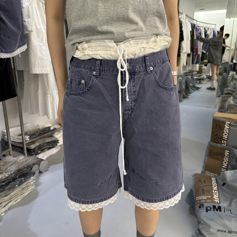 DOUBLE STANDARD/LE SMOKING/MAISONSTAFF韓國代購女士新品26夏季短褲MAISONSTAFF短褲圖色1