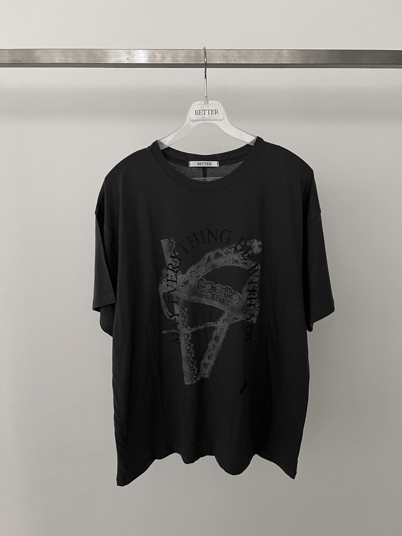 BETTER韓國直郵實拍女士新品休閑時尚職業26夏季推薦26春夏T恤BETTERT恤圖色2