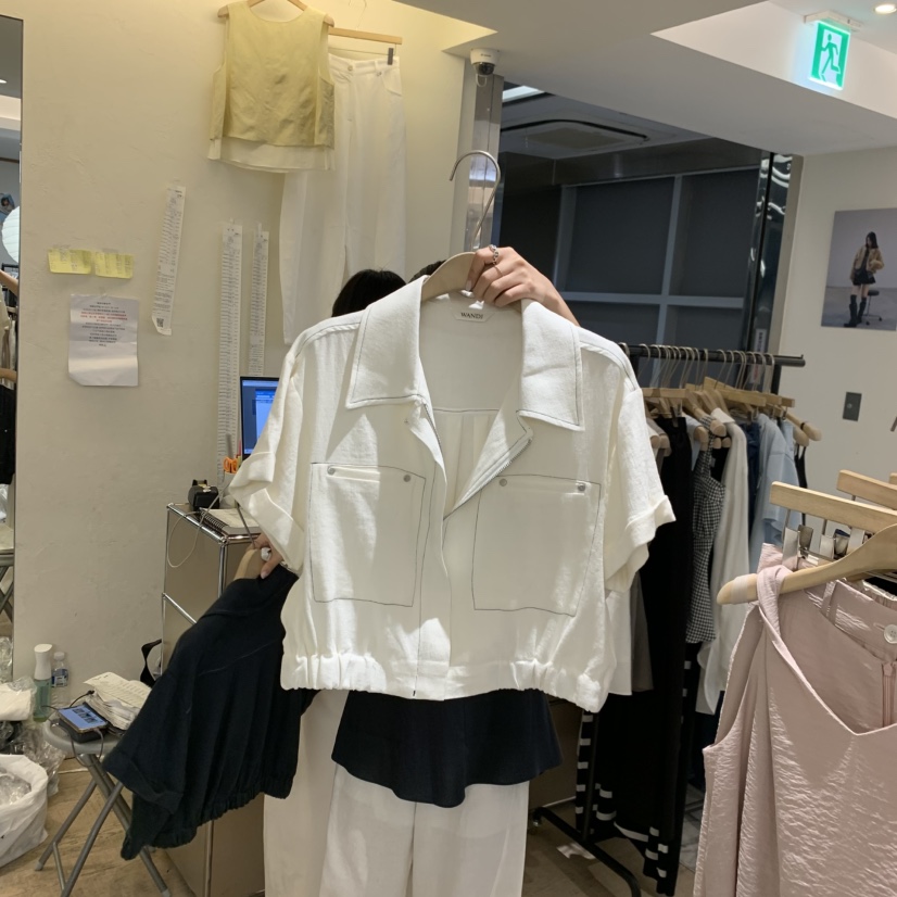 W AND J韓國直郵女士新款人氣26夏季休閑時尚熱賣推薦夾克W AND J夾克圖色1