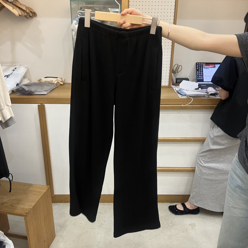 ARCHITEKT韓國直郵女裝新款時尚休閑職業推薦休閑褲華夫格ARCHITEKT休閑褲圖色2