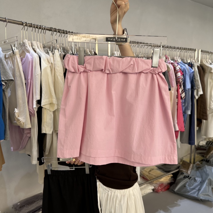 DOUBLE STANDARD/LE SMOKING/MAISONSTAFF韓國代購女士新品26春夏短裙MAISONSTAFF短裙