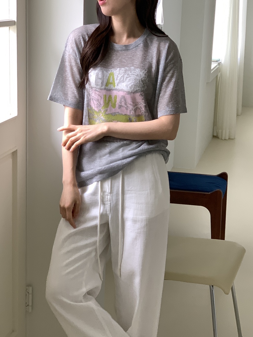 CICI東大門實拍韓國女士新品推薦26夏季人氣熱賣休閑T恤透視Ci CiT恤