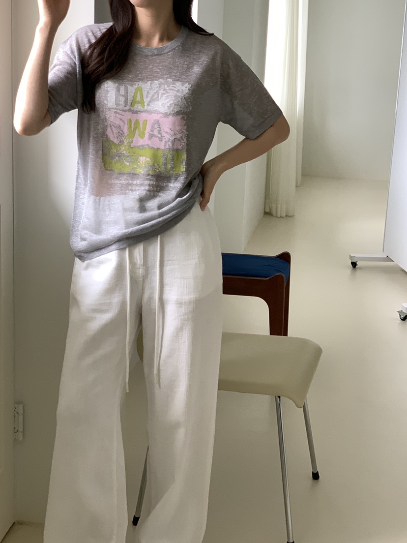 CICI東大門實拍韓國女士新品推薦26夏季人氣熱賣休閑T恤透視Ci CiT恤