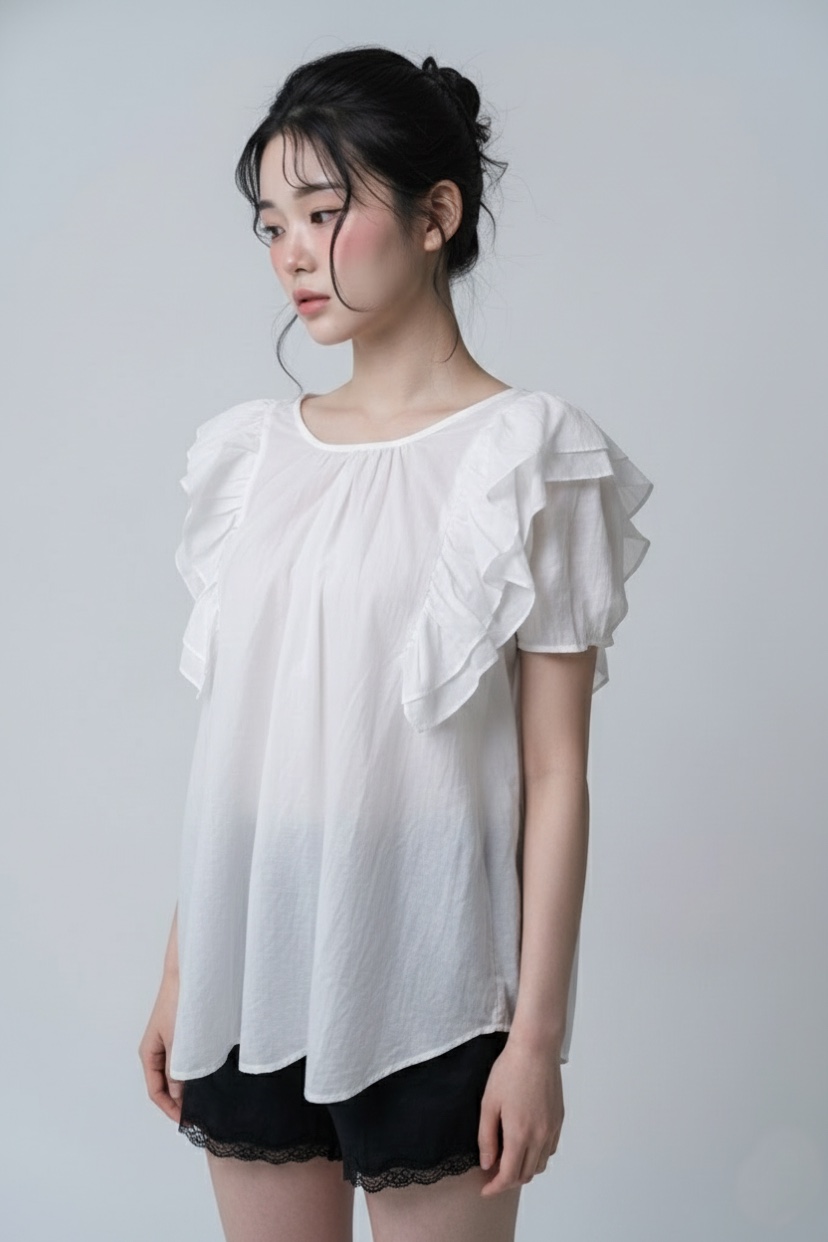 FABRIC韓國直郵女士新品26春夏推薦熱賣26夏季襯衫蕾絲衫FABRIC襯衫/蕾絲衫