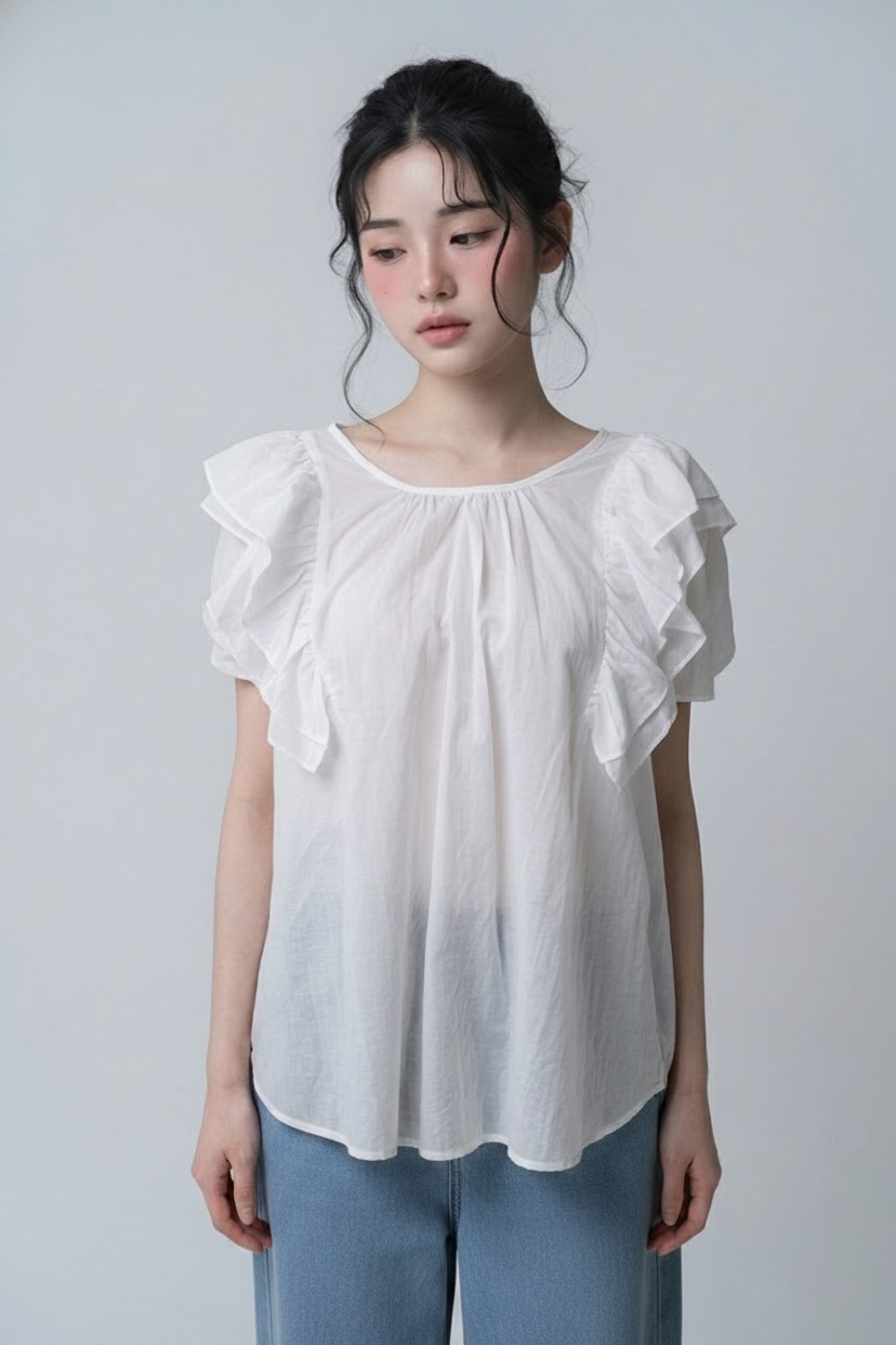 FABRIC韓國直郵女士新品26春夏推薦熱賣26夏季襯衫蕾絲衫FABRIC襯衫/蕾絲衫