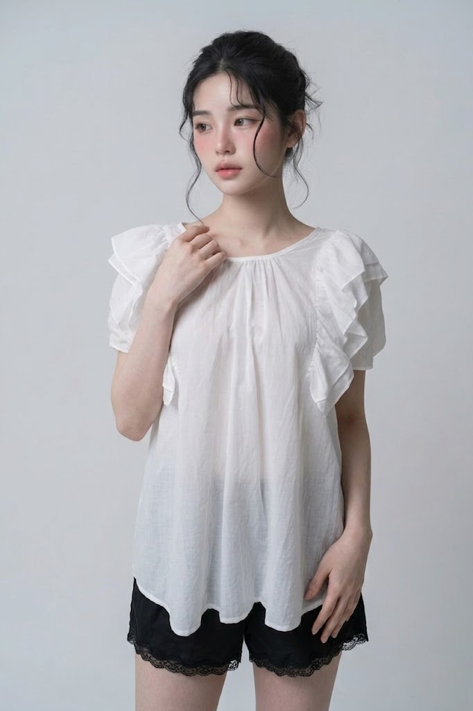 FABRIC韓國直郵女士新品26春夏推薦熱賣26夏季襯衫蕾絲衫FABRIC襯衫/蕾絲衫