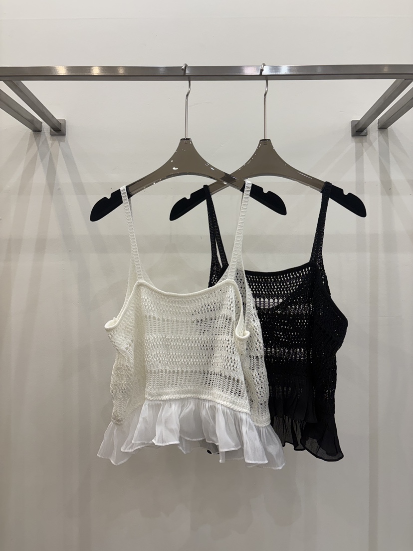 CICI韓國直郵女士新品休閑推薦人氣26夏季吊帶背心荷葉邊Ci Ci吊帶/背心
