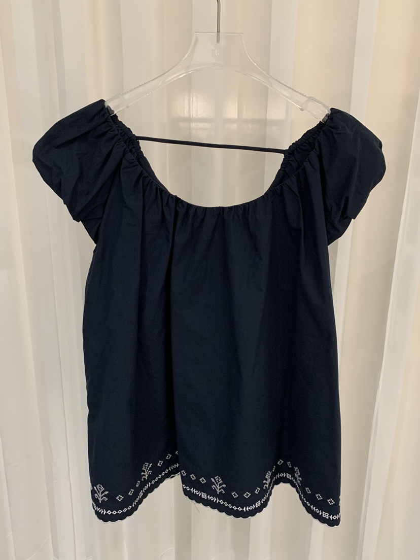 FABRIC韓國直郵女裝新品人氣時尚26春夏熱賣襯衫蕾絲衫刺繡FABRIC襯衫/蕾絲衫圖色2
