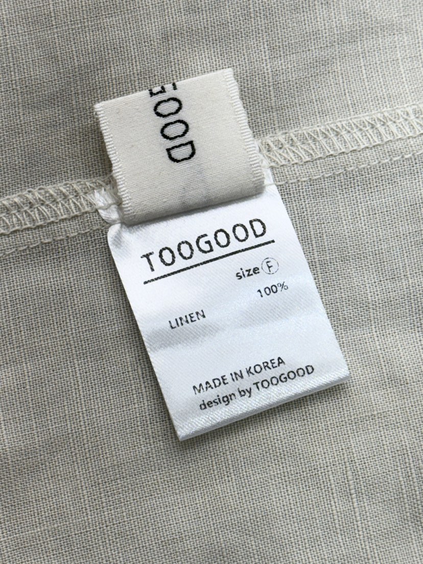 TOOGOOD韓國代購女士新品時尚26夏季推薦人氣襯衫蕾絲衫亞麻TOOGOOD襯衫/蕾絲衫