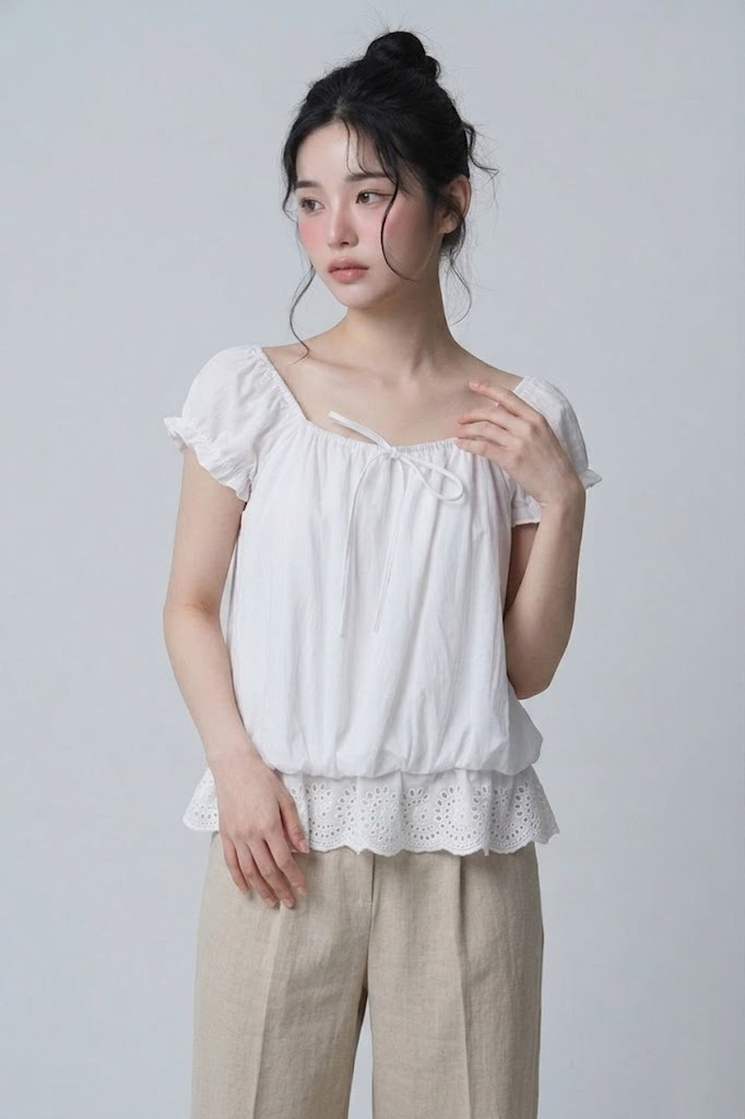 FABRIC韓國東大門代購女裝新品推薦職業時尚襯衫蕾絲衫蕾絲FABRIC襯衫/蕾絲衫