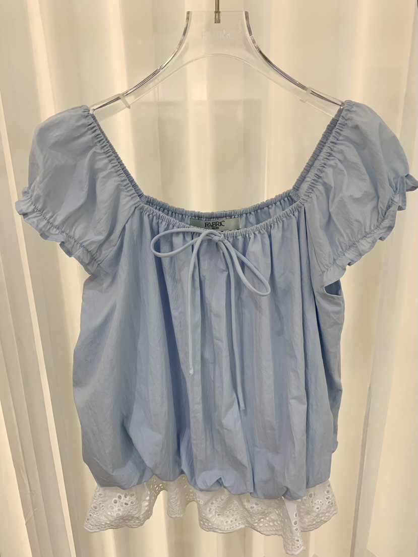 FABRIC韓國東大門代購女裝新品推薦職業時尚襯衫蕾絲衫蕾絲FABRIC襯衫/蕾絲衫圖色2