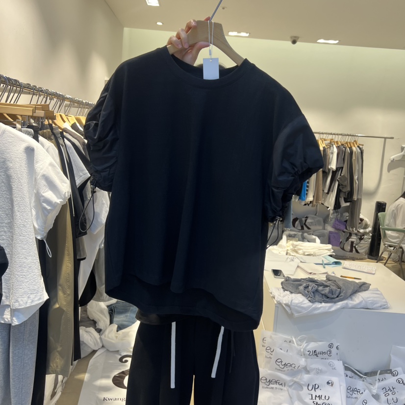 EYEFUL-Q東大門實拍韓國女裝新品26夏季休閑熱賣人氣T恤eyefulT恤圖色2