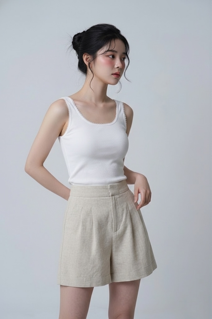 FABRIC韓國直郵女士新品熱賣時尚26春夏休閑推薦吊帶背心FABRIC吊帶/背心