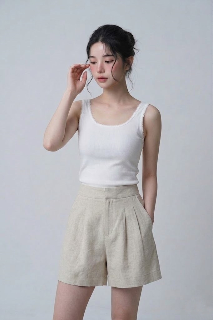 FABRIC韓國直郵女士新品熱賣時尚26春夏休閑推薦吊帶背心FABRIC吊帶/背心