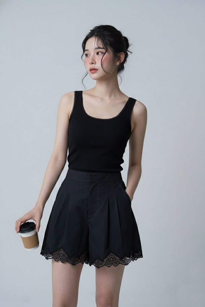 FABRIC韓國直郵女士新品熱賣時尚26春夏休閑推薦吊帶背心FABRIC吊帶/背心