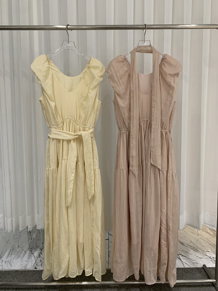FABRIC韓國直郵實拍女士新款推薦人氣26夏季連衣裙不含腰帶FABRIC連衣裙